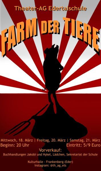Die Theater AG spielt die FARM DER TIERE