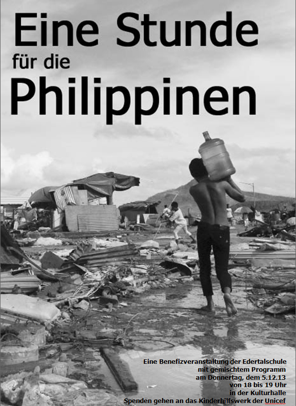 Plakat Benefiz Philippinen 2013