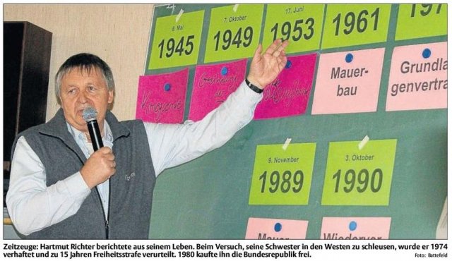 Zeitzeuge Hartmut Richter Foto: Battefeld