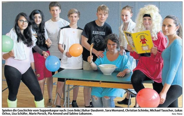 Ankündigung DS-Aufführung Foto: N. Thöne