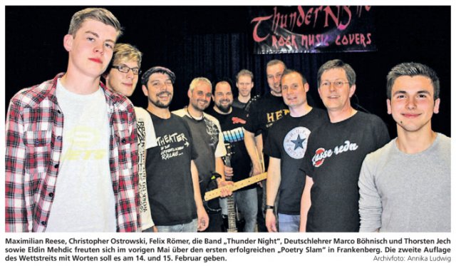 Ankündigung Poetry Slam 2013 Foto: A. Ludwig