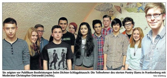 Frankenberger Poetry Slam Foto: M. Schelberg