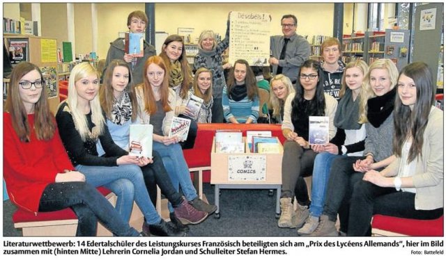 Literaturwettbewerb Französisch Foto: Battefeld