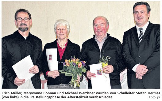 Verabschiedung Connan, Müller und Werchner Foto: pr