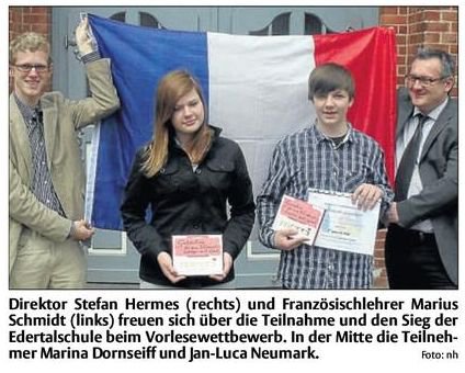 Vorlesewettbewerb Französisch Foto: nh