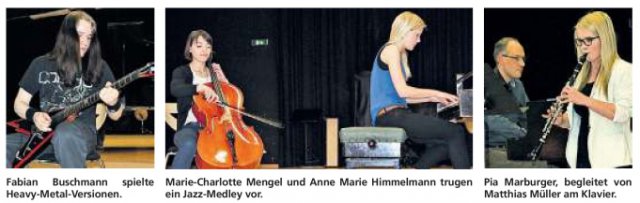 Vorspiel LK Musik 2013 Fotos: G. Himmelmann