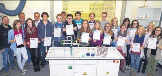Auszeichnungen Chemie-Lk Foto: Brauner