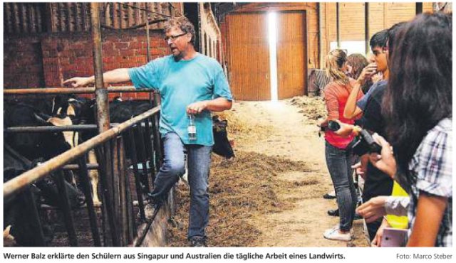 Besuch Gastschueler Singapur Australien Foto: M. Steber
