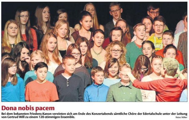 Chorkonzert 2014 Foto: Völker