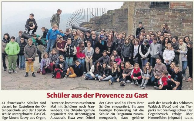 Gastbesuch Frankreich 2014 Foto: nh