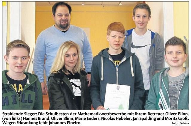 Mathewettbewerb Jg. 8 Foto: Pschera