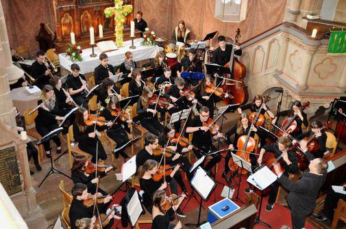 Orchesterauftritt Frankenau 2014 Foto: D. Wagener