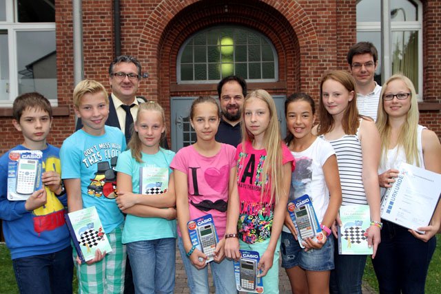 Sieger Mathewettbewerbe 2014 Foto: Meiser