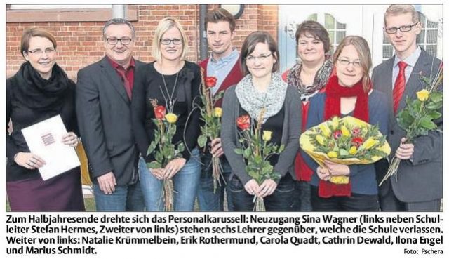 Personelle Veränderungen an der ETS Foto: K. Pschera 