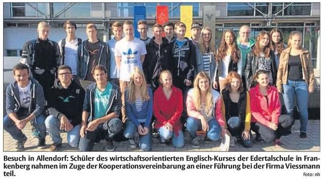 Wiwi-Kurs Besuch Viessmann Foto: nh